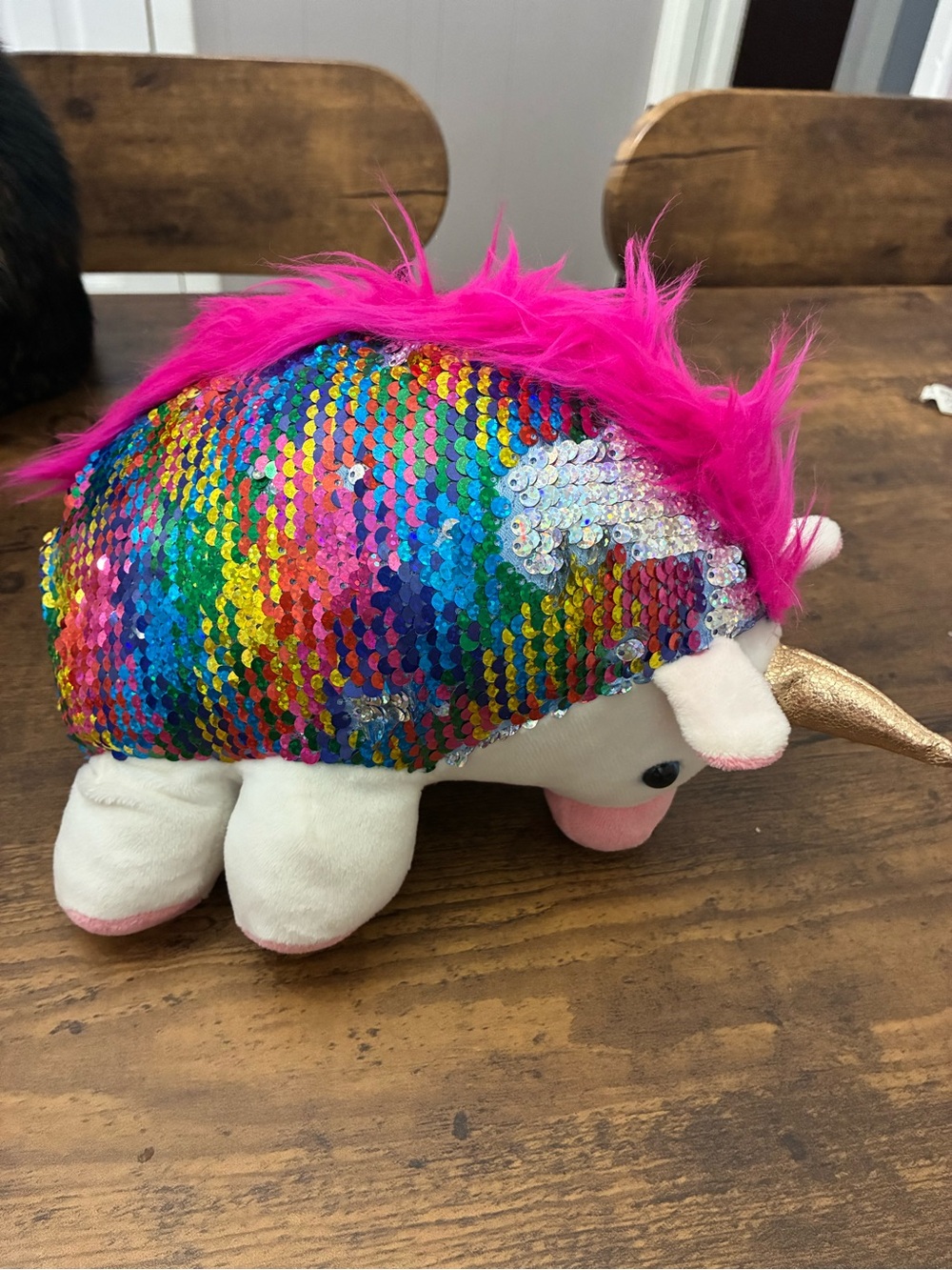 Creativity for Kids Sparkles the Unicorn Weighted Sequin Plush - Picture 3 of 8